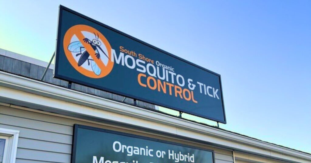 south shore mosquito and tick control sign