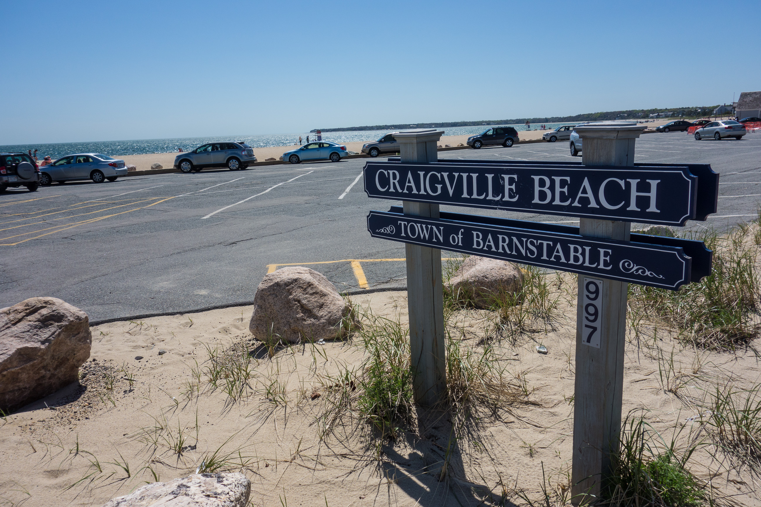 Craigville Beach shoreline in Barnstable Massachusetts